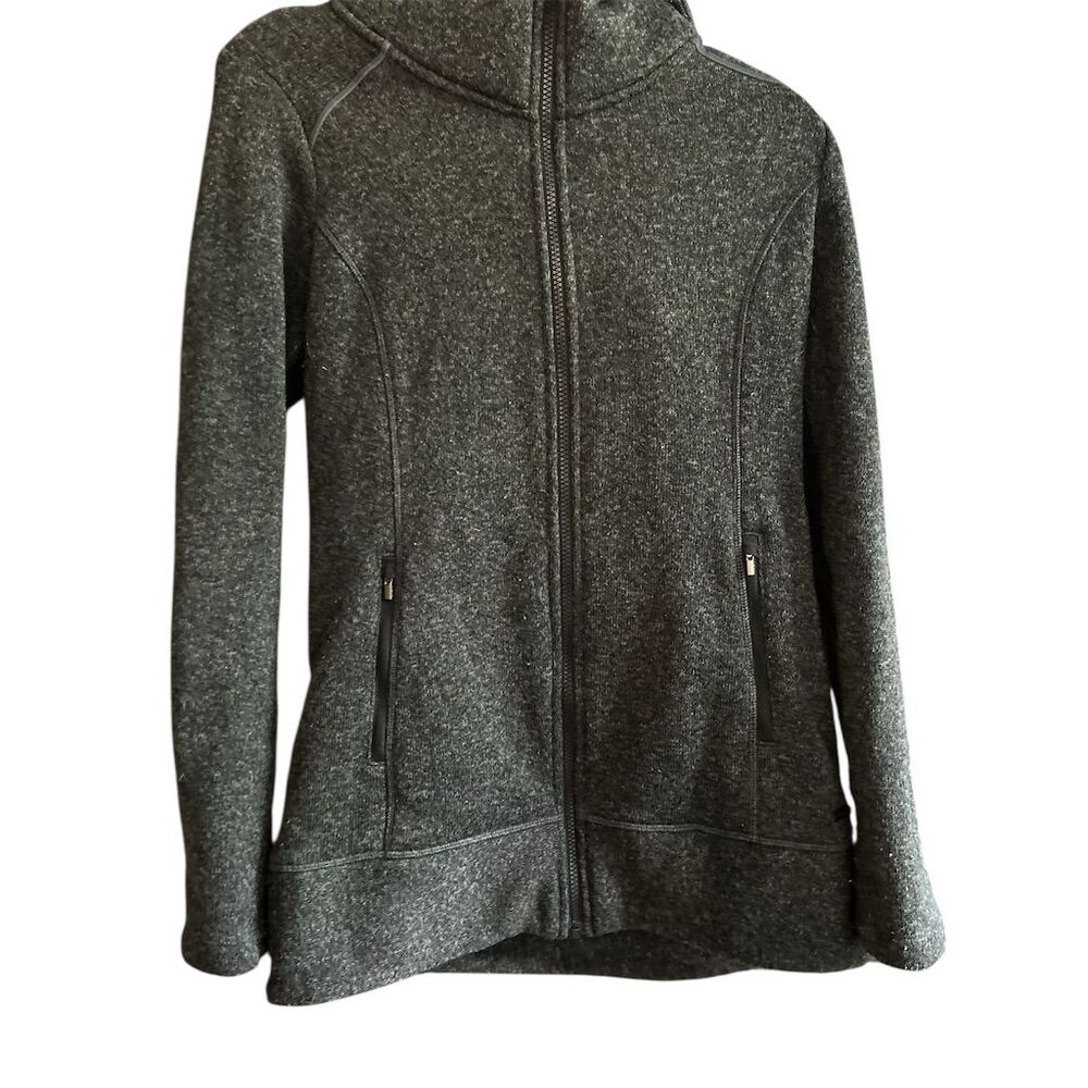 Athleta Women's XS Gray Fleece‎ Lined Zip Up Hoodie Jacket